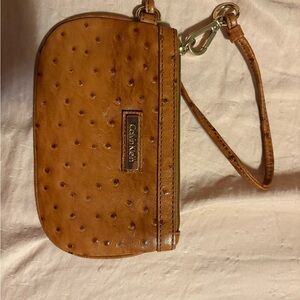 Calvin Klein Brown Wristlet